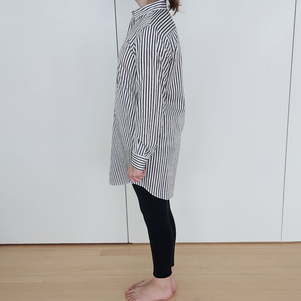 Eileen M Custom Designed Striped Button Down Tunic - image 5